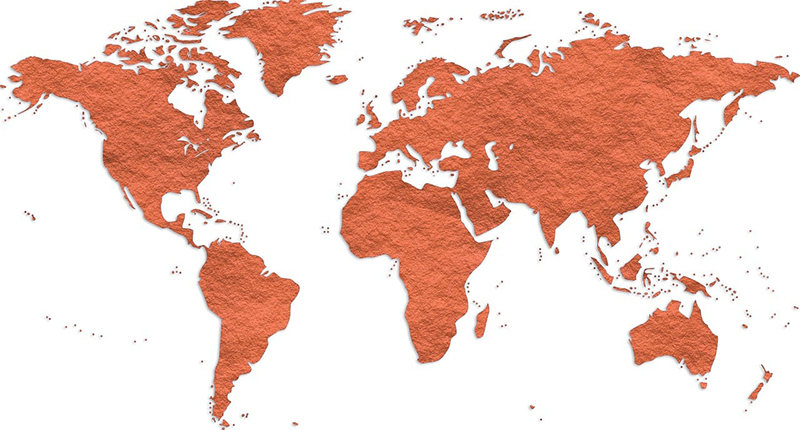 karta över världen