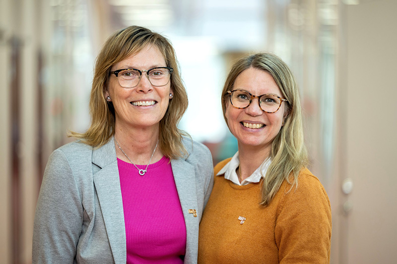 Projektledare Katarina Pihl och professor Petra von Heideken Wågert leder Center för välfärdsförändring på MDU.