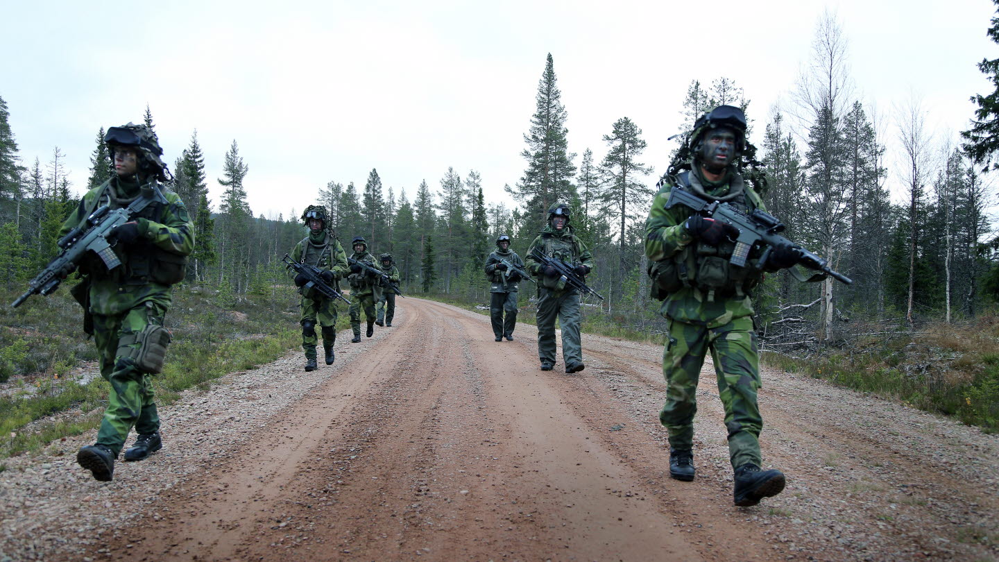 Soldater på Älvdalens skjutfält. Foto: Annika Gustafsson/Försvarsmakten